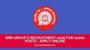 RRB Group D Recruitment 2026